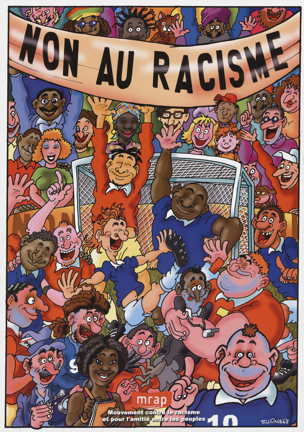 Non au racisme, affiche du MRAP, s.d.