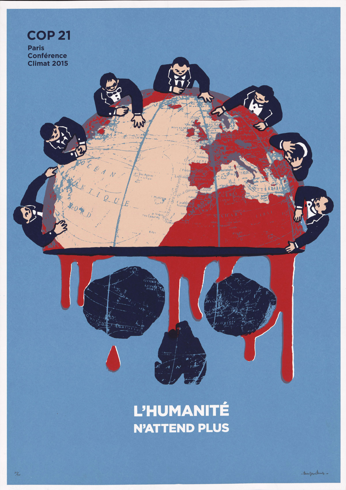 COP 21, L'humanité n'attend plus, affiche, 2015